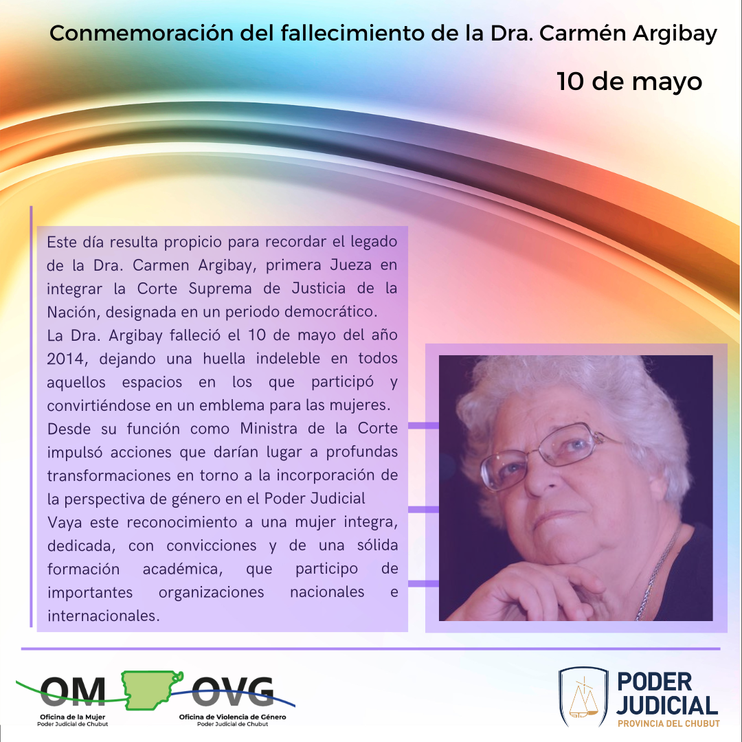10.5 conmemora Carmen Argibay